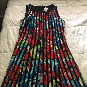 Colorful A-line dress